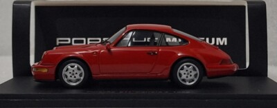 Porsche 911 964 Carrera 4 1989 India Red 1:43 Spark S3415 Porsche