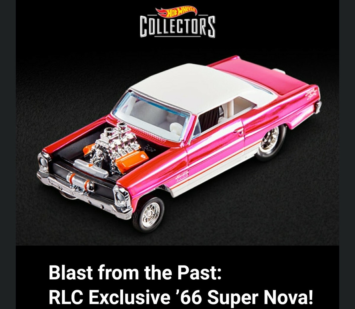 2021 Hot Wheels RLC '66 Super Nova GASSER SPECTRAFLAME PINK