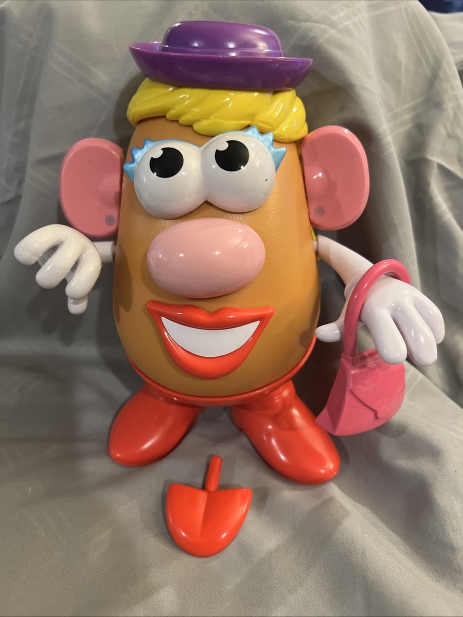 VINTAGE MRS POTATO HEAD 13pc SET PURPLE HAT & RED SHOES W/ PURSE