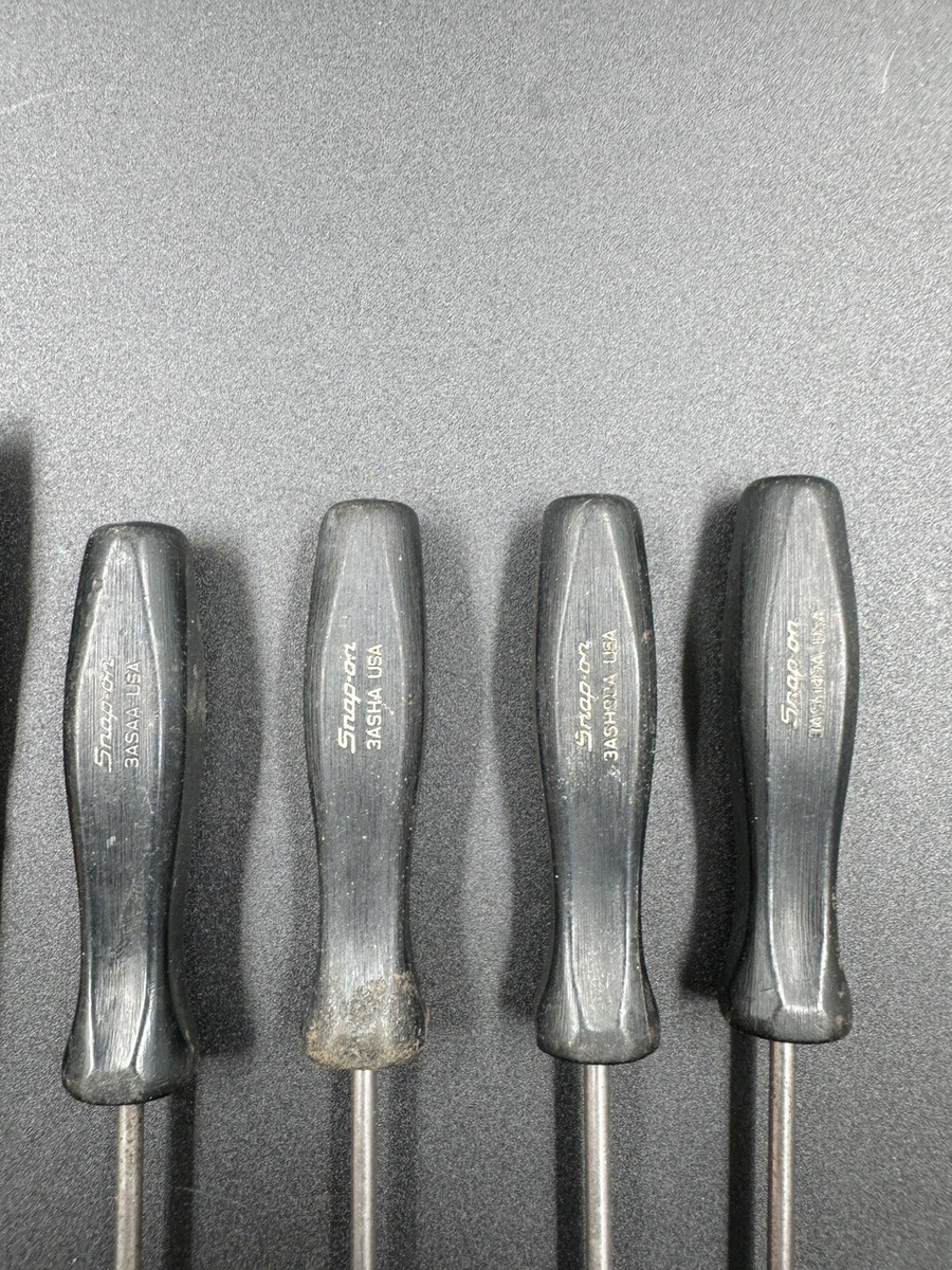 Snap on Tools 4 Piece Classic Black Hard Handle Pick Set W/Storage