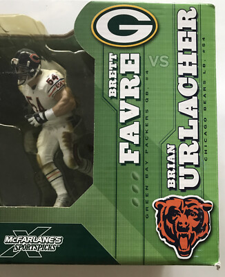 McFarlane Deluxe NFL 2-Pack Brett Favre (Packers) vs.Brian