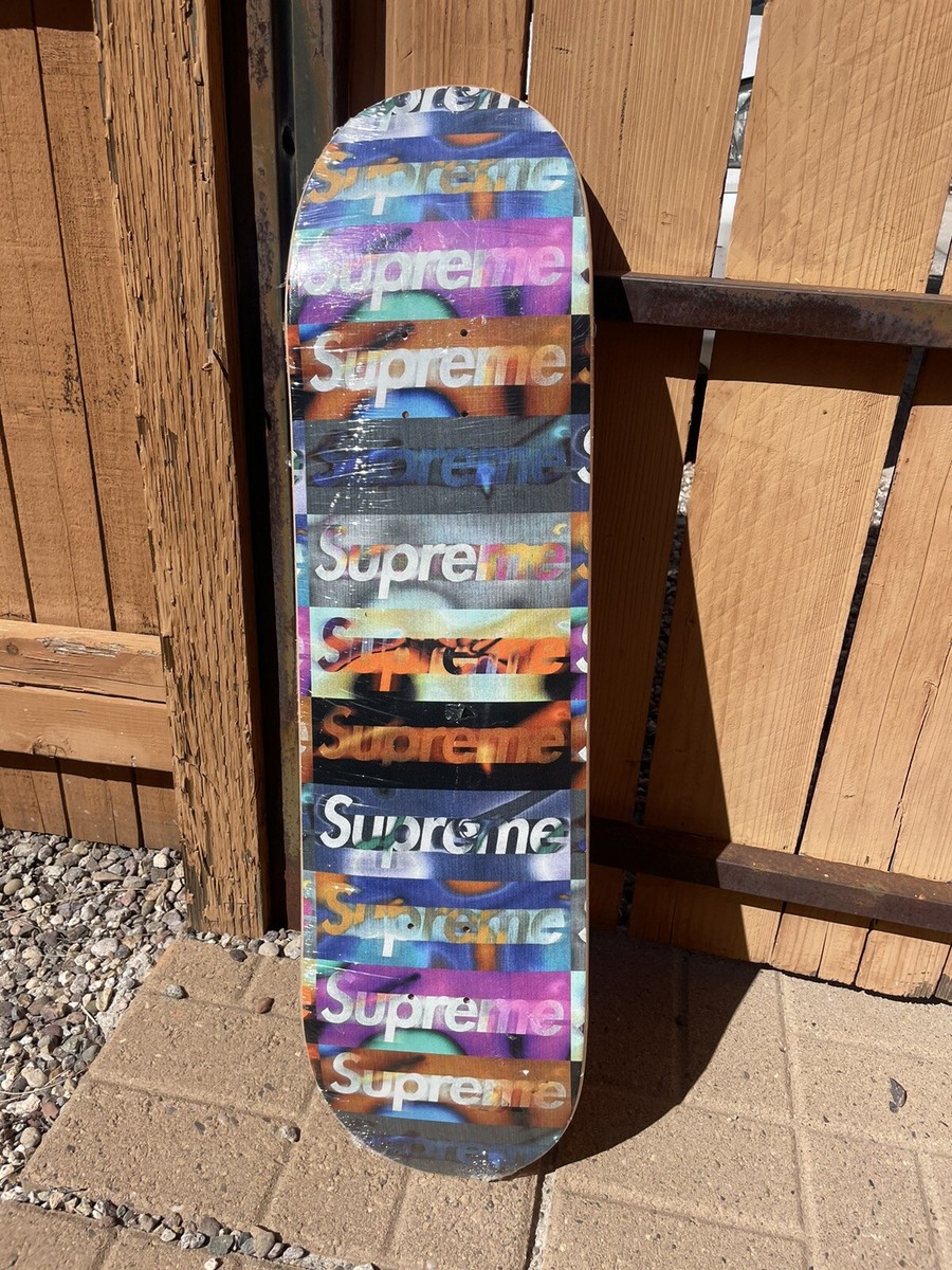 Supreme Distorted Logo Skateboard Deck - Black (Sealed) SS20 | eBay