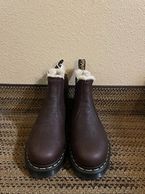 Dr. Martens 2976 FL QUAD Smooth Brown Leather Chelsea Boots Men 6