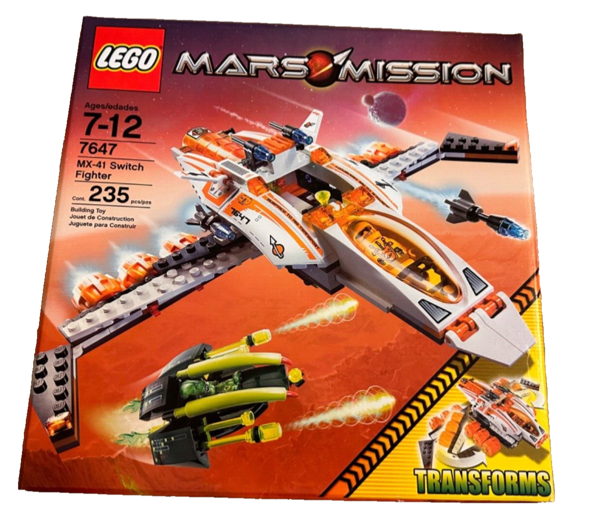 Lego Mars Mission set - 7647 ETX MX-41 Switch Fighter; 100