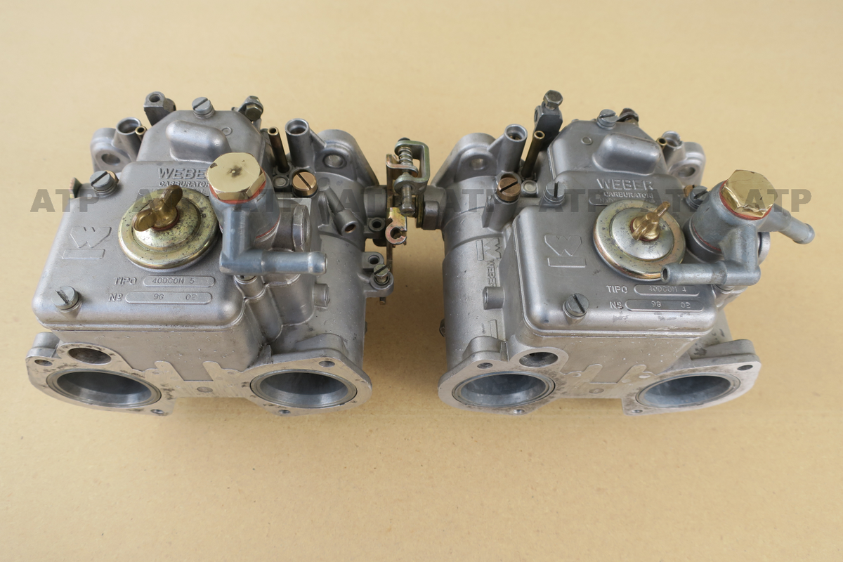 Original Italian Weber 40 DCOM Carburetor - Matched Set - Alpha