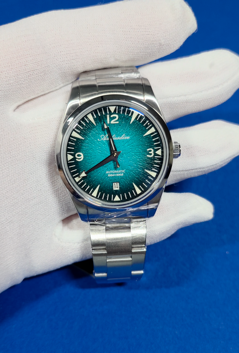 Addiesdive Automatic 100m AD2508 Watch 39mm Japan Miyota Blue