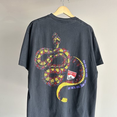 Vintage REPRINT Marlboro Snake Pass Tee Shirt Western Faded XL
