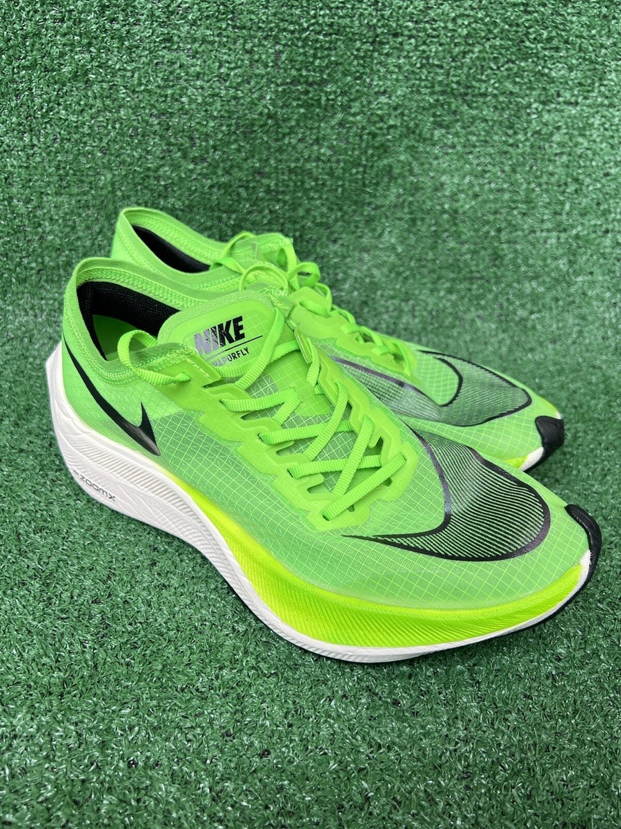 Nike ZoomX Vaporfly Next% Volt AO4568-300 Mens Size 8 Pre-owned No