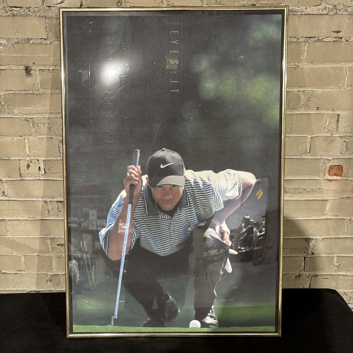 Tiger Woods Vintage OG 1997 Nike Poster The Eyes Have it Golf
