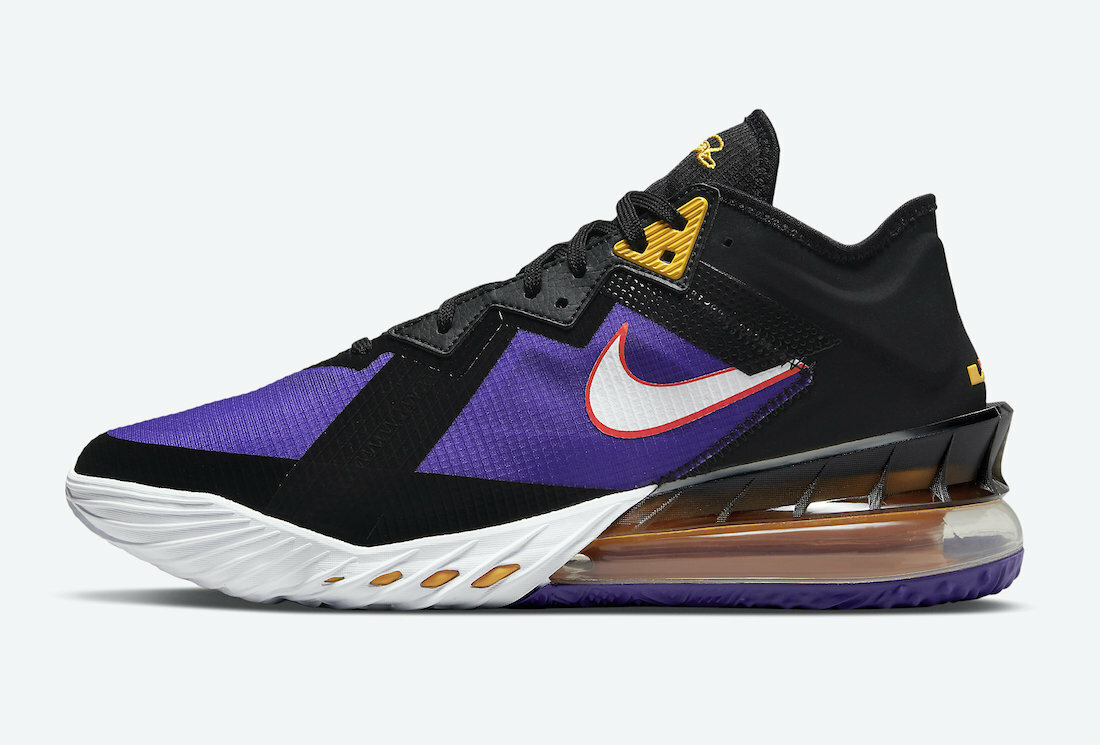 Nike LeBron James XVIII 18 Low Lakers Purple Gold ACG Terra CV7562