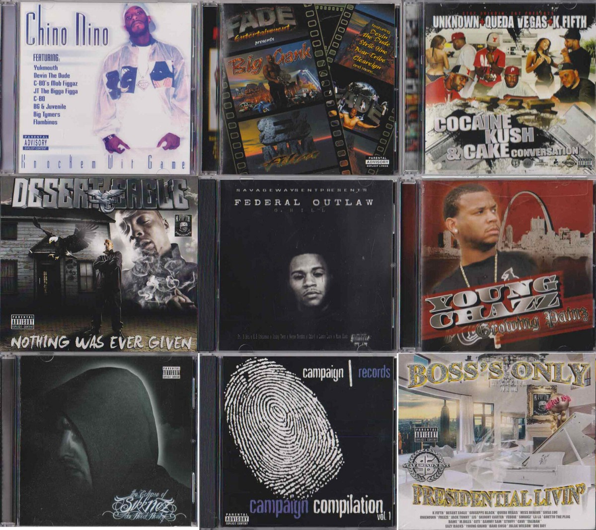 Kansas City St Louis Missouri Ohio Nebraska Rap G-Funk (Build A CD