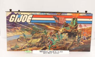 Wooden Toy Chest GI Joe 1983 Hasbro Vintage Toy Box American Toy