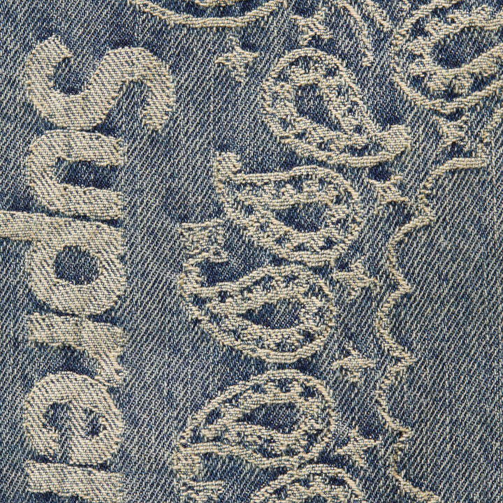 Supreme Bandana Jacquard Baggy Jean Blue | eBay