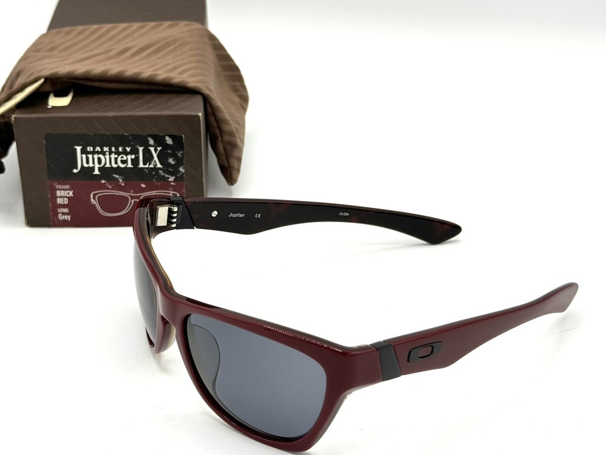 NEW OAKLEY JUPITER LX WOMENS SUNGLASSES VINTAGE BRICK RED FRAME W