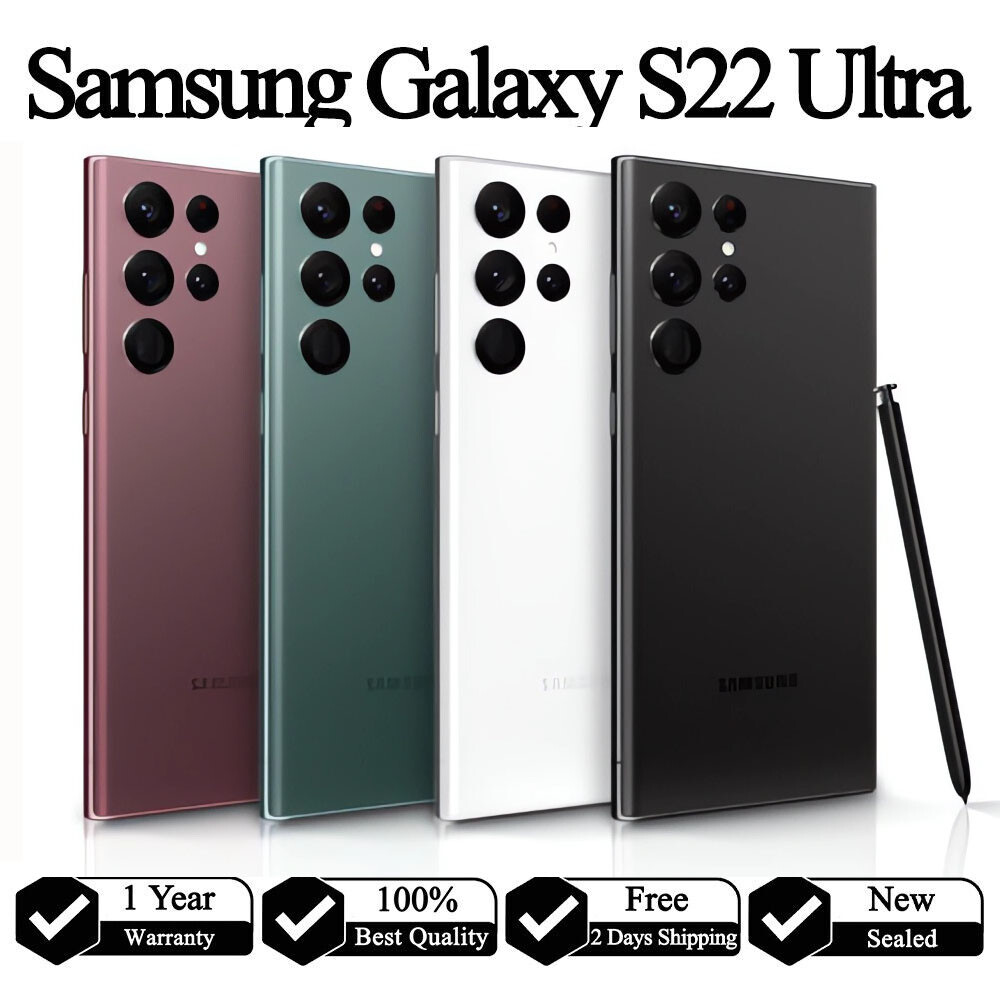 New Samsung Galaxy S22 Ultra 5G 128/256/512GB SM-S908U GSM CDMA
