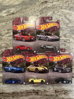2023 Hot Wheels Japanese Classics COMPLETE SET OF 5 CARS HLK15
