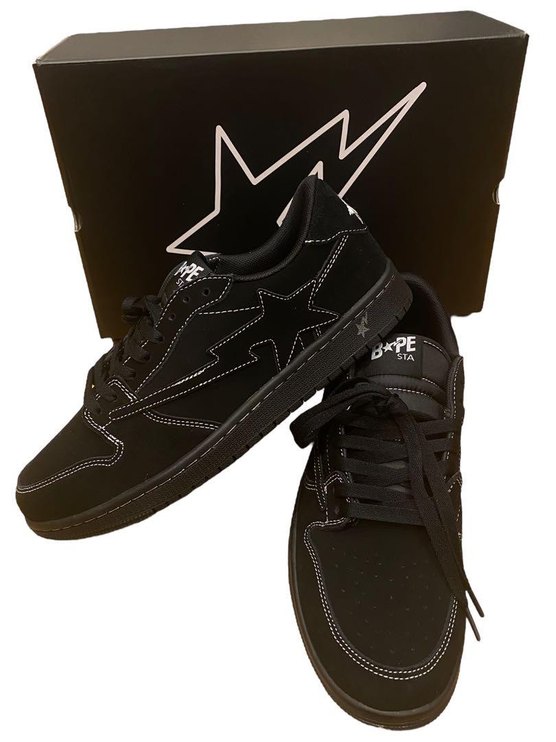 BAPE Men 9.5 US Indigo Studios Labape Custom Black Sneakers Unused