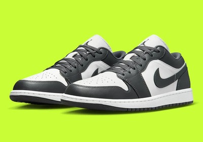 Nike Air Jordan 1 Low Shoes Iron Gray Summit White 553558-044