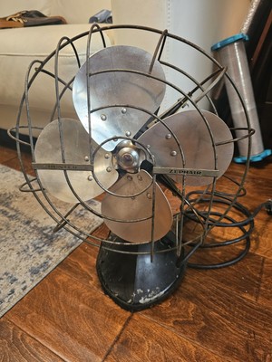Vintage Hunter Zephair Type C-12 Fan- Works -1940s Industrial Deco