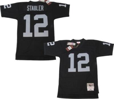 New 1976 Ken Stabler #12 Raiders Mens Sizes Mitchell & Ness Legacy