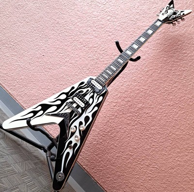 Electric Guitar Dean Michael Schenker Custom Flames Flying V Korea