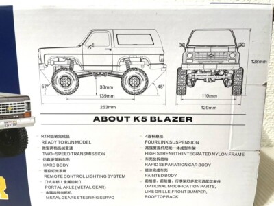 FMS 1/24 FCX24 K5 Blazer Black RC Car Model Off-Road Truck Toy F/S