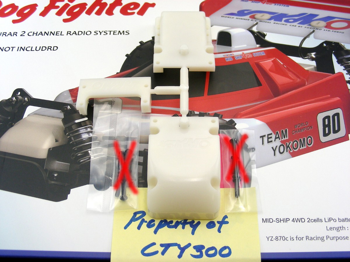 Yokomo YZ10 YZ870c Super Dog Fighter Front Rear Bulkhead Caps