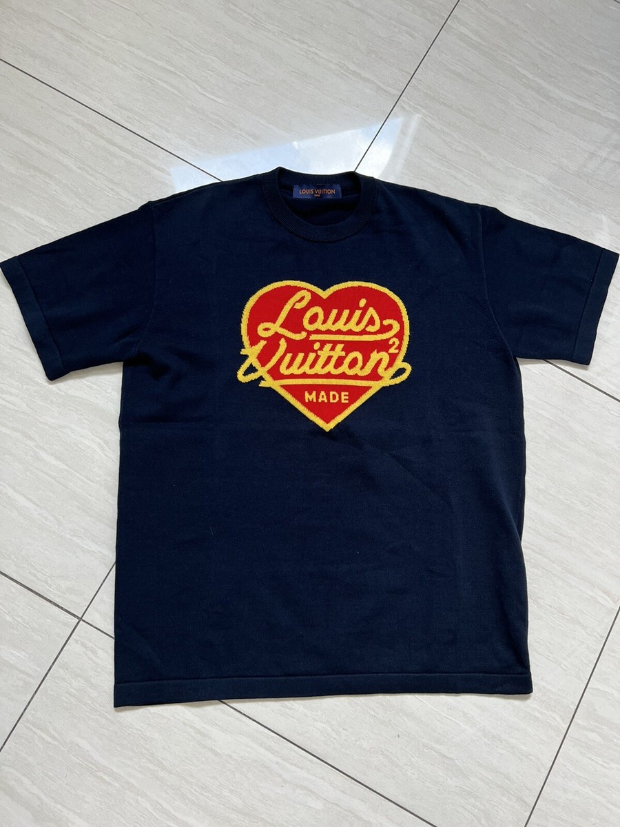 Louis Vuitton x Nigo Intarsia Jacquard Heart Crewneck Knit