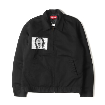 SUPREME AKIRA 17SS WORK JACKET size S used from Japan NEW Black | eBay