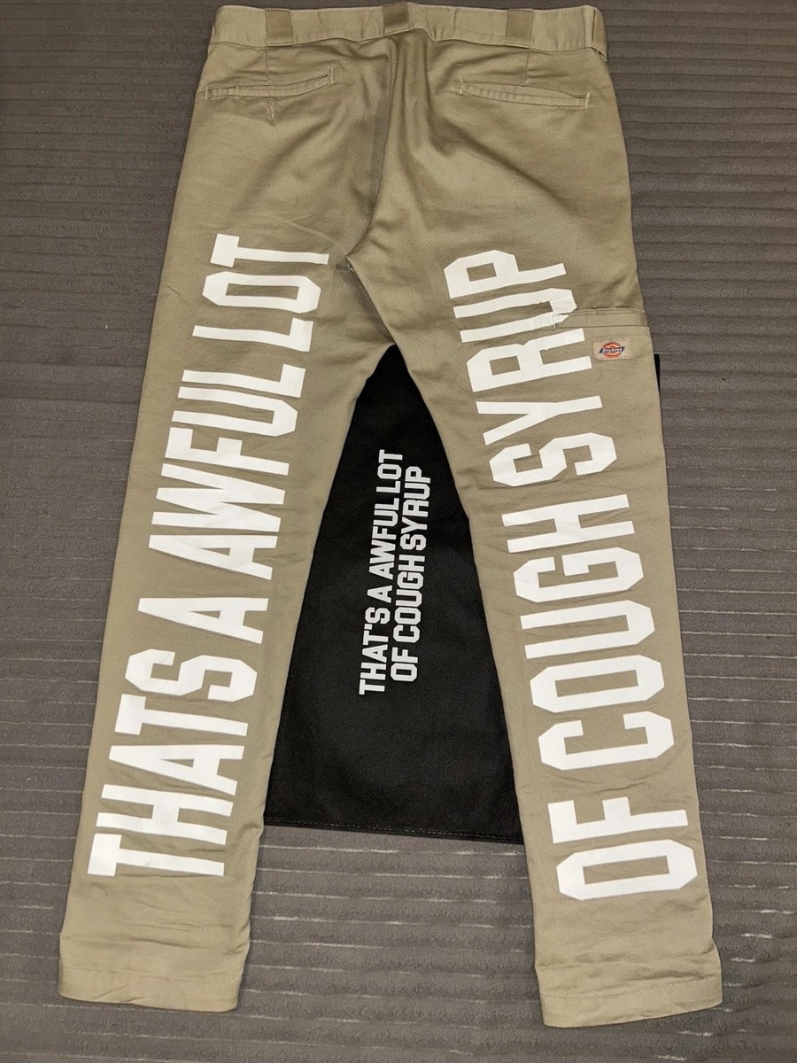 That's A Awful Lot Of Cough Syrup x Dickies Khaki Work Pants Tan