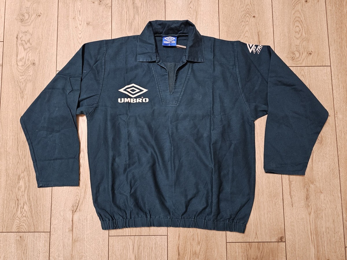 VINTAGE UMBRO 90s PRO TRAINING DRILL TOP FOOTBALL SWEATSHIRT