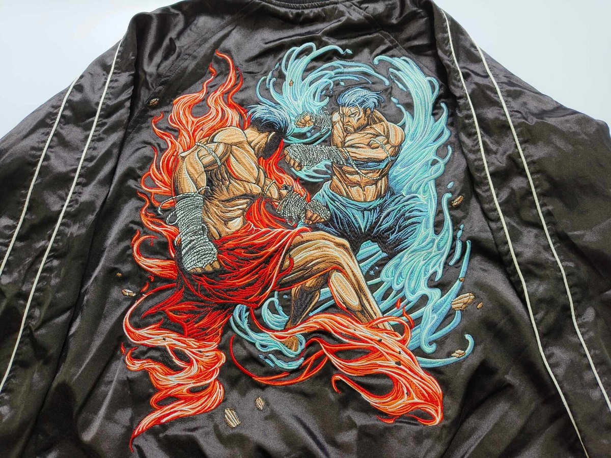 Siam Sukajan Muay Thai Embroidery Jacket - Premium Thai Fighter