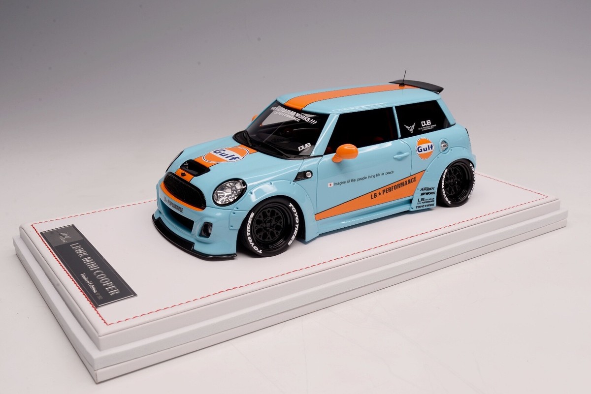 1/18 IVY Models Mini Cooper LB Performance Liberty walk Gulf