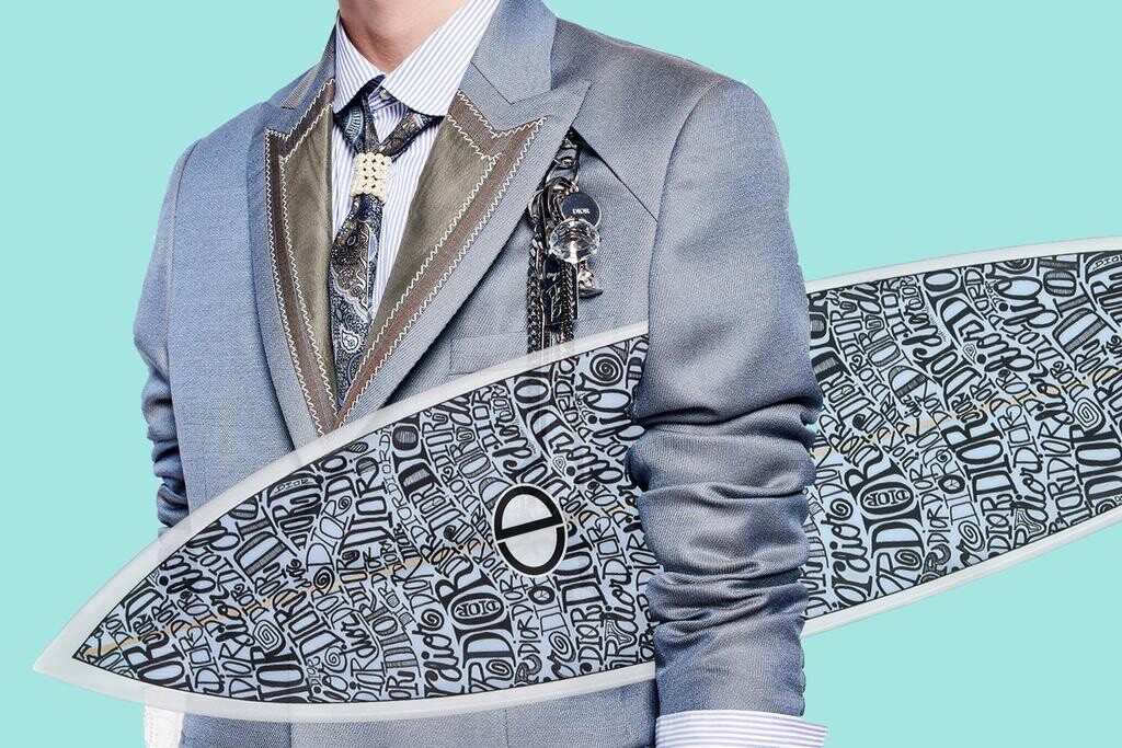 Dior Kim Jones Shawn Stussy 2020 Logo Surfboard Rare Limited