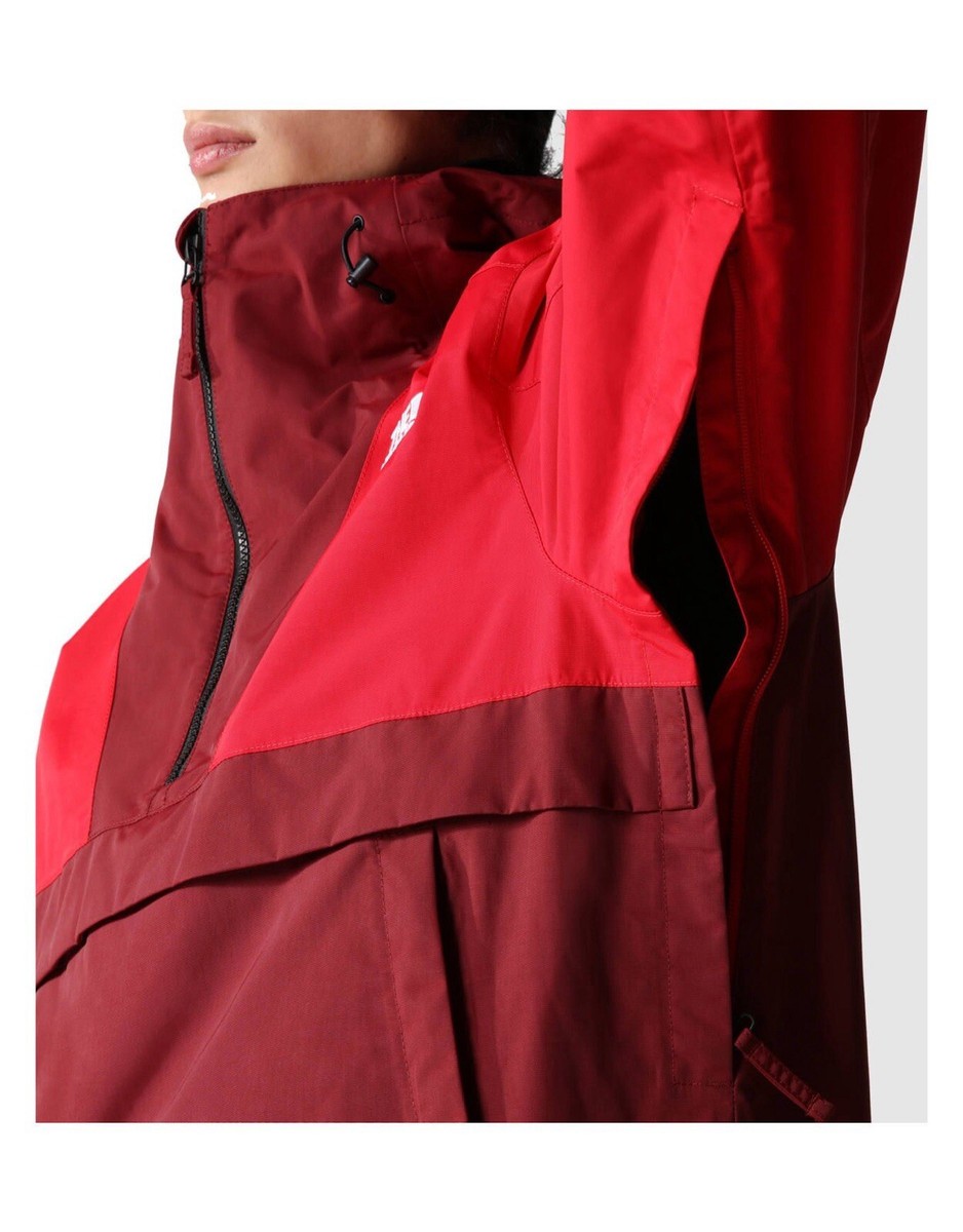 NWT The North Face Silvani Anorak Waterproof Red Winter Ski Jacket
