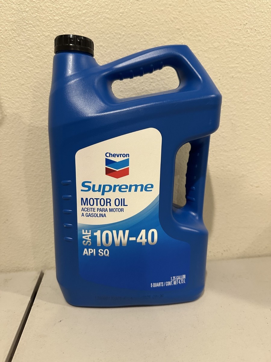 Chevron Supreme Synthetic Blend Motor OIl SAE 10W-40 API SQ, 1