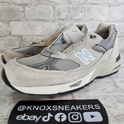 New Balance 991 Made in UK Grey White Sneaker W991GL Women's Size