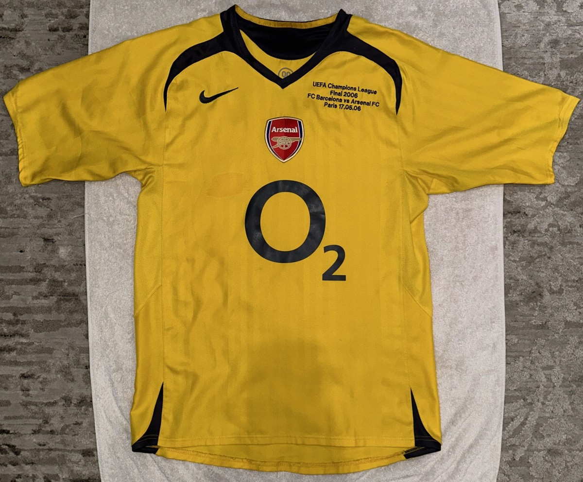 Vintage AUTHENTIC Nike Arsenal O2 “2006 Champions League Final