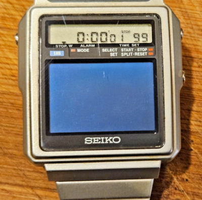 SEIKO T001-5010 DX-02 Second Edition JAMES BOND LCD TV TELEVISION