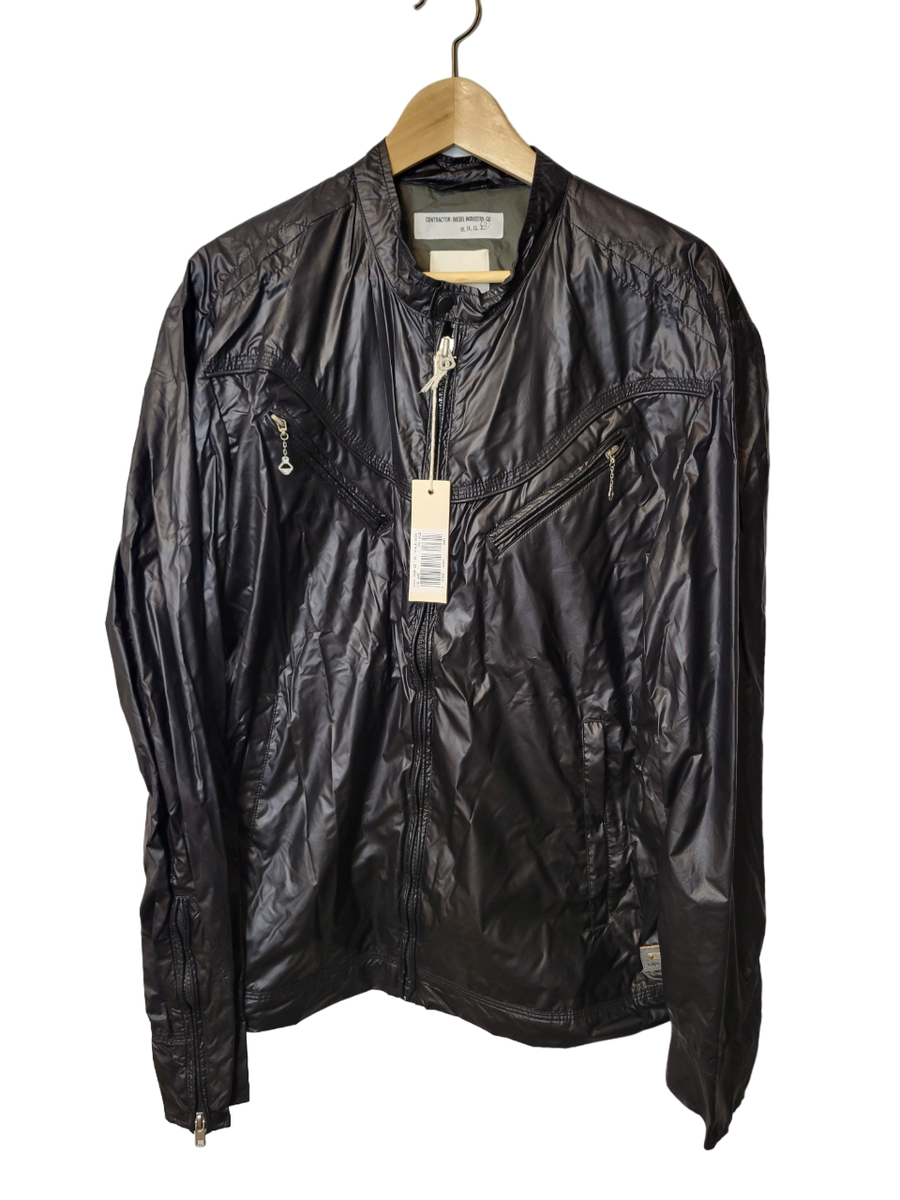 Diesel Co. BRGZ Black Full Zip Crew Neck Motor Men's J-Toki Jacket