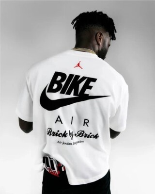 Jordan x Nigel Sylvester Brick By Brick Tee | Size SMALL | White