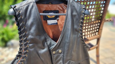 Harley Davidson Leather Vest Southwestern | eBay
