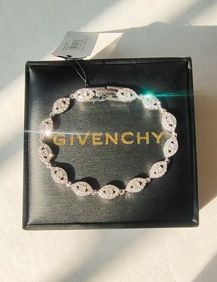 Givenchy Crystal Flex Bracelet Silver | eBay
