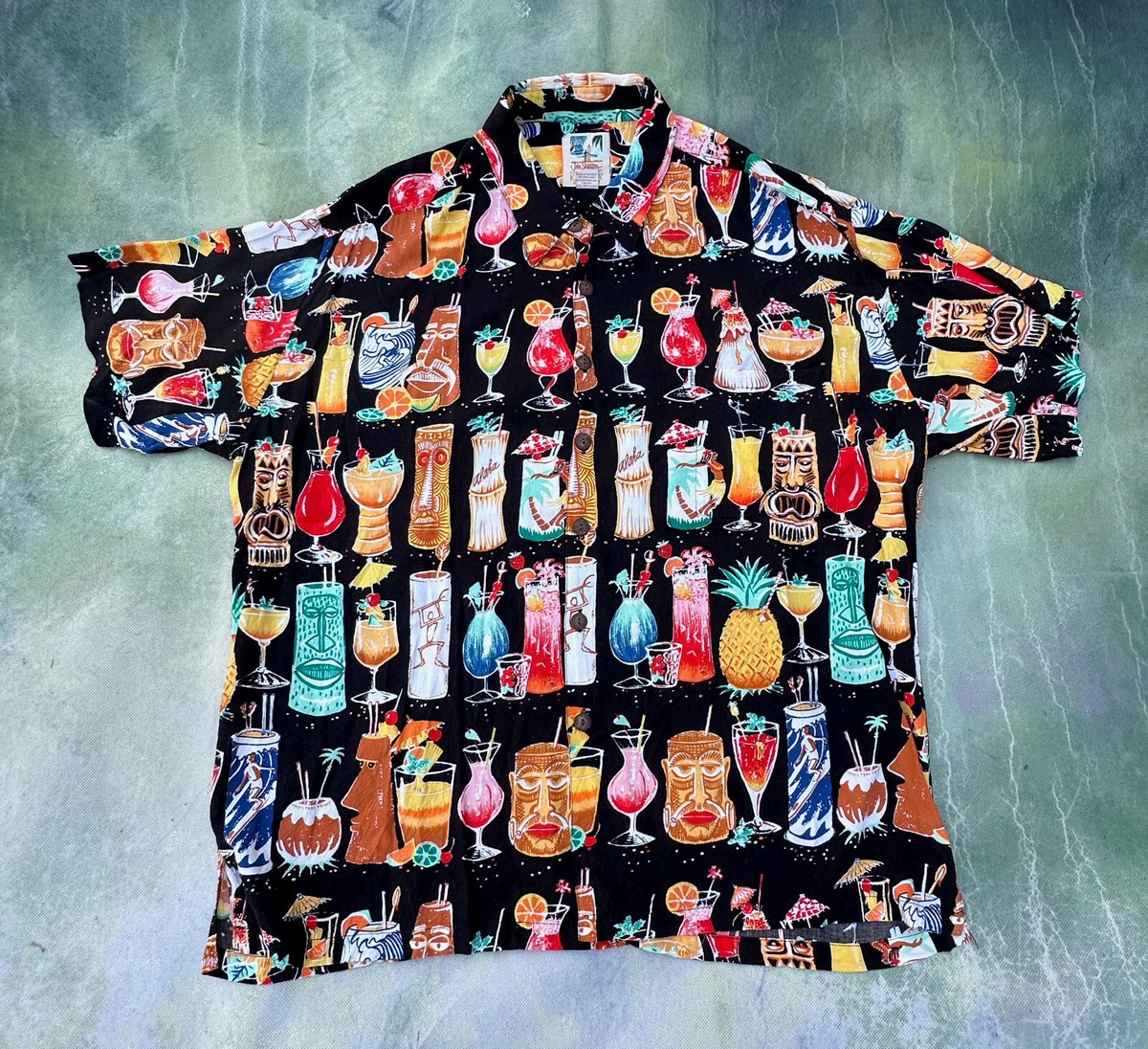 John Severson Collection By Kahala Men's 100% Silk Hawaiian Shirt