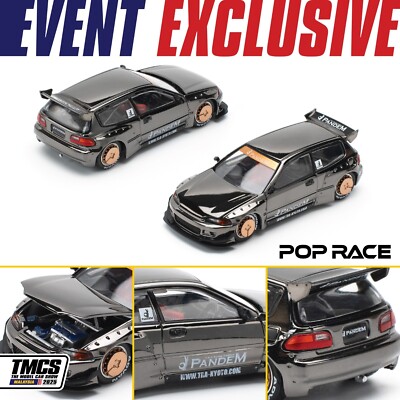 Pop Race Pandem Civic EG6 Dark Chrome TMCS 2025 Exclusive (In-Hand