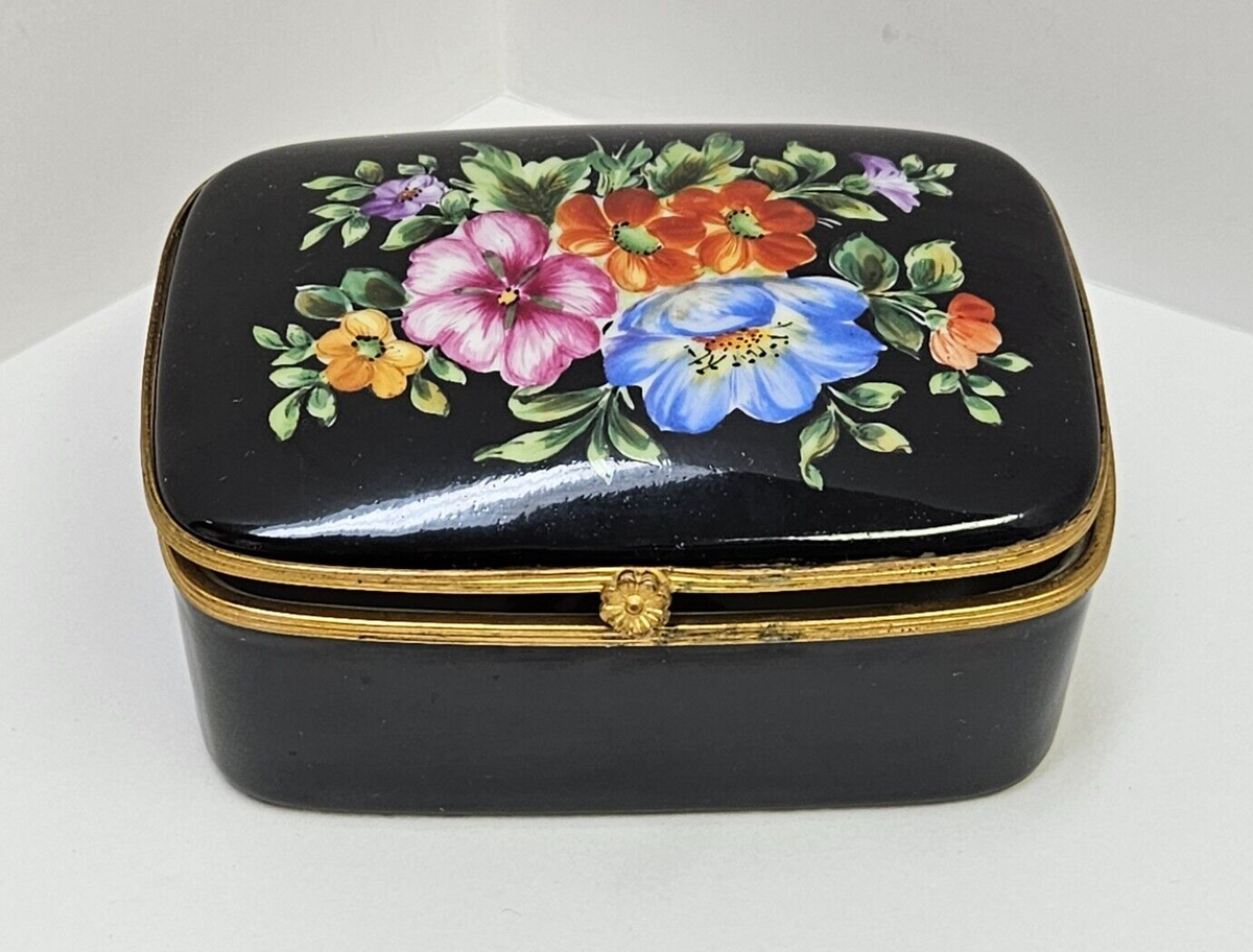 Tiffany & Co Private Stock Limoges Hand Painted Porcelain Trinket