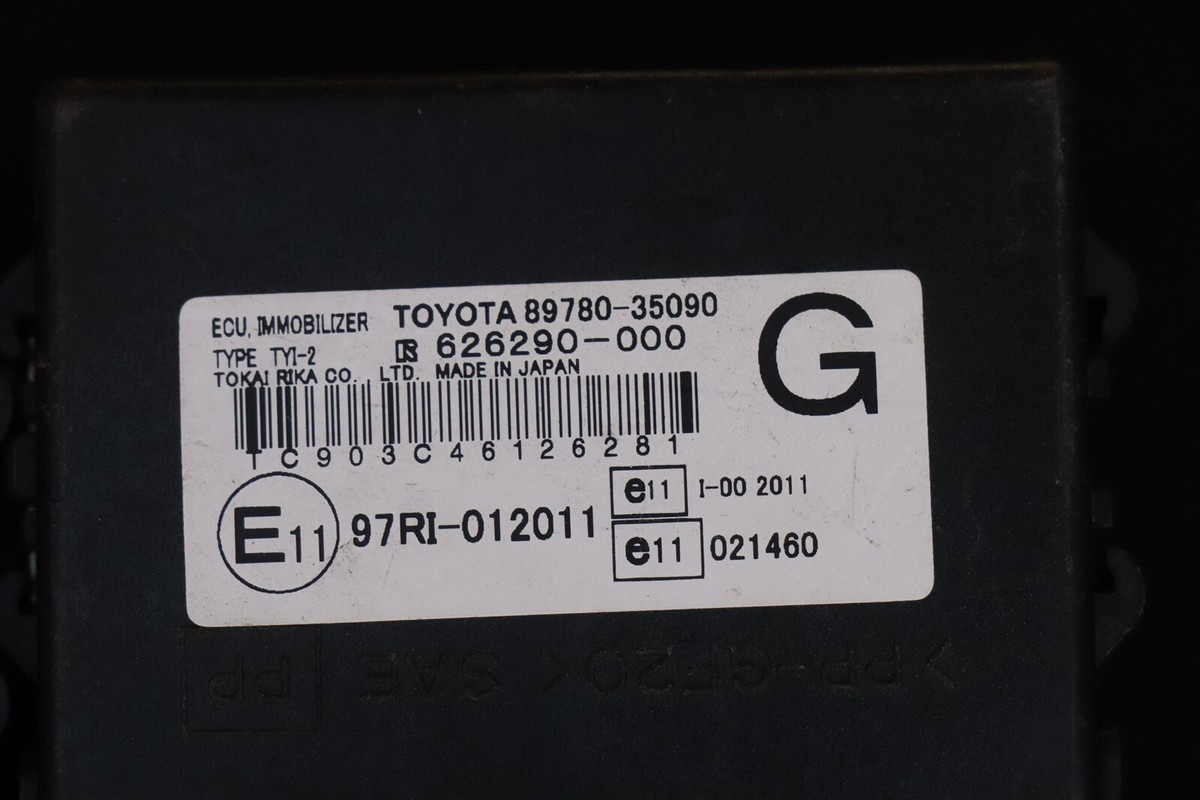 Toyota ECU Immobilizer Transponder Key Anti-Theft Control Module