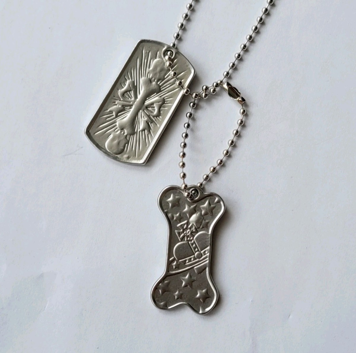 Vivienne Westwood Dog Tag Plate 2-Piece Necklace Mint | eBay