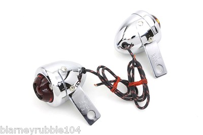 Harley-Davidson GUIDE DH-49 P-H7 Bullet Lights Flathead