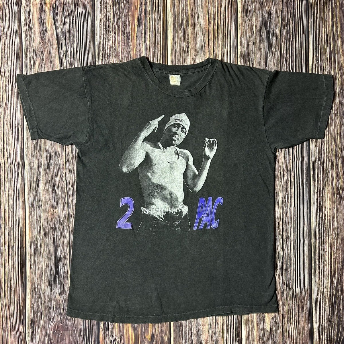 Vintage 1990s Tupac Shakur I Get Around Rap Tee Shirt 2Pac